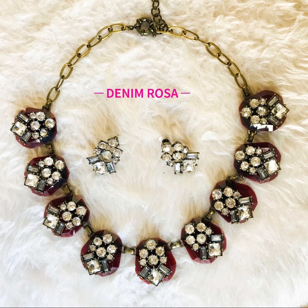 New scarlet statement necklace